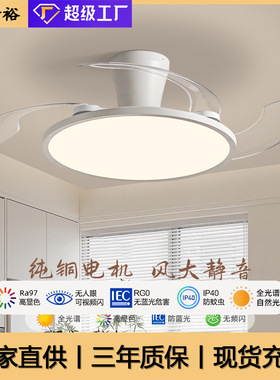 2025新款隐形超薄静音风扇灯