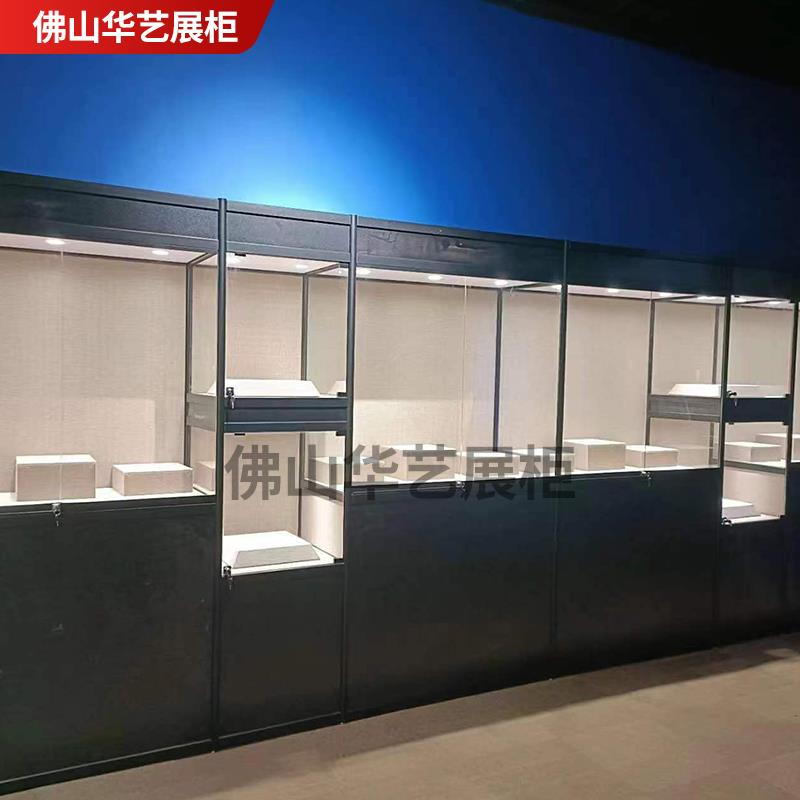 古董展示柜收藏品玻璃柜艺术品摆件工艺品展架展厅瓷器展览柜墙柜