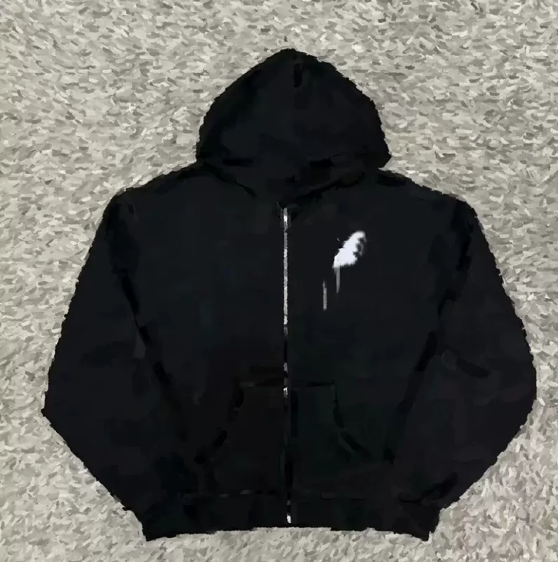 139¥ AKIMBO ZIP-UP Black HOODIE