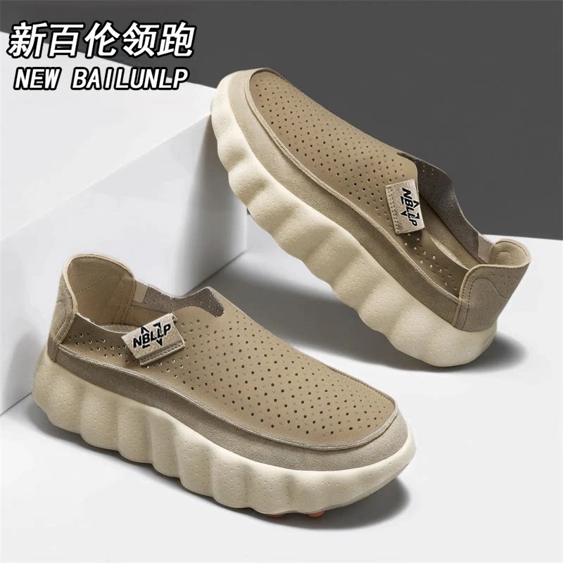 新百伦领跑夏季新款经典潮鞋透气软底一脚蹬减震百搭爆款运动板鞋