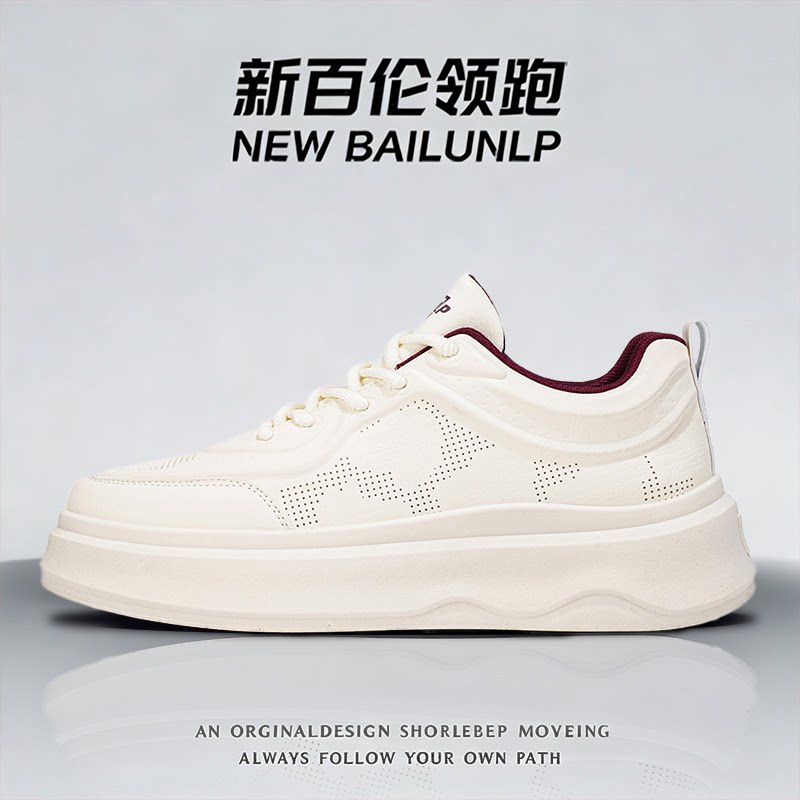 新百伦领跑2026男鞋夏季网面增高小白鞋情侣男鞋休闲板鞋低帮鞋子