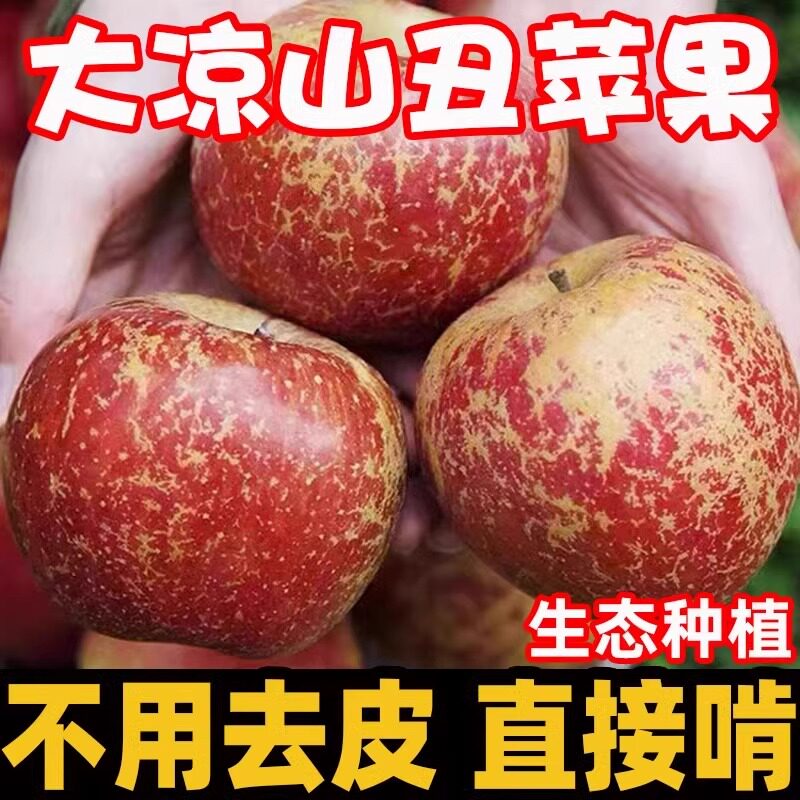 果农直销大凉山丑苹果脆甜多汁