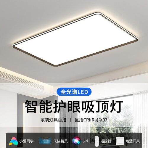 极简客厅主灯2025新款现代简约大气超薄中山吸顶灯具全屋套餐组合