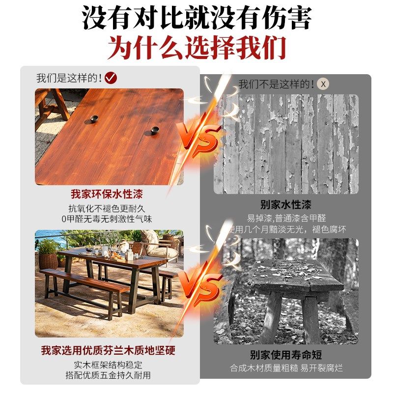庭院阳台户外露天花园桌椅组合室外休闲桌子三件套装组合防水网红