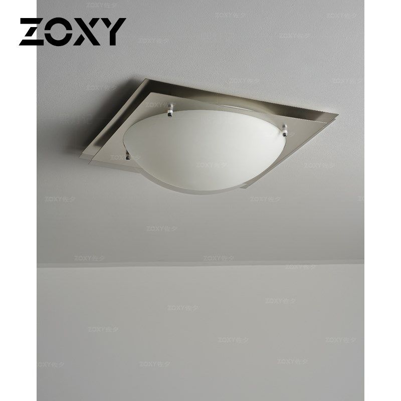 zoxy佐夕 包豪斯工业风吸顶灯卧室客厅创意工作室中古简约玻璃灯