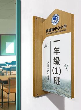 定制侧装实木学校班级科室木质门牌立式公司办公室木牌标牌财务室