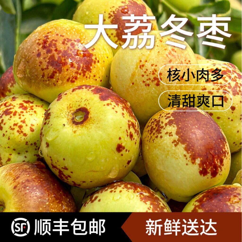 正宗陕西大荔冬枣应季水果5斤新鲜大枣5A品质脆甜多汁顺丰包邮