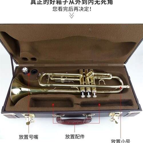 通用萨克斯小号单簧管乐器箱包/便携式随行手提乐器箱包小号箱子