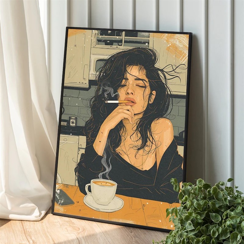 装饰画有框画挂画墙壁卡通动漫二次元日式女孩艺术咖啡馆文艺阳光