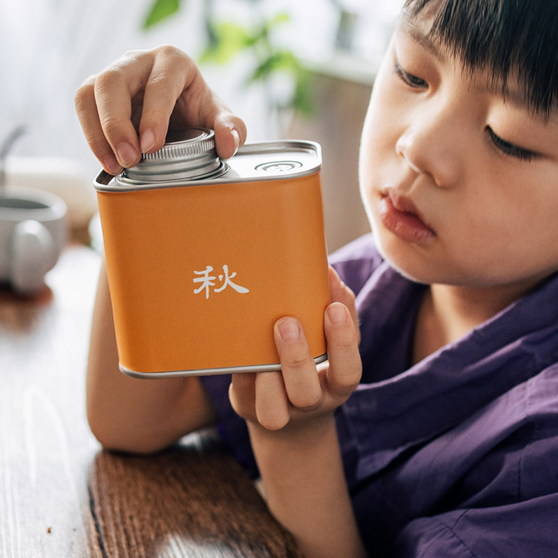 半宅新中式咖啡豆罐礼盒杂粮储物收纳密封罐马口铁盒茶叶礼品包装图片
