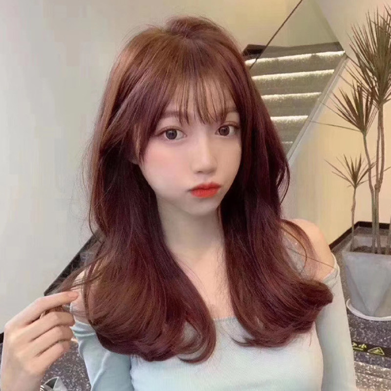 真发空气假刘海假发网红女自然隐形逼真无痕蓬松修脸齐刘海假发片