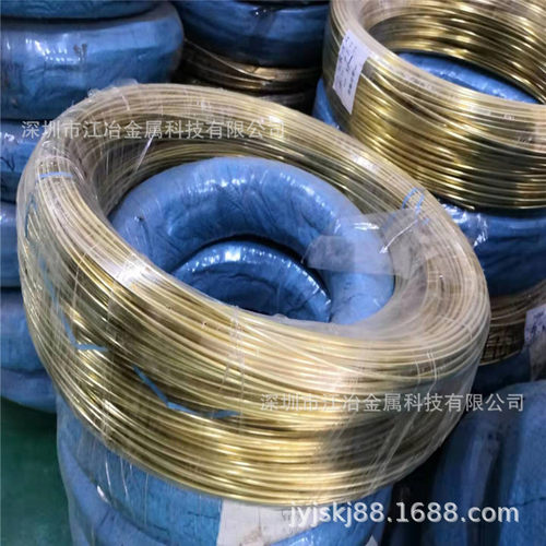 H62半硬黄铜线 3.5 4.0mm螺丝铆钉线 黄铜管6x2 光亮无油调直加工