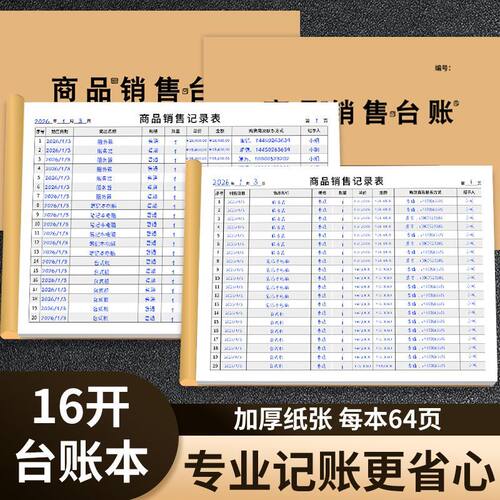 商品出入库销购台账本