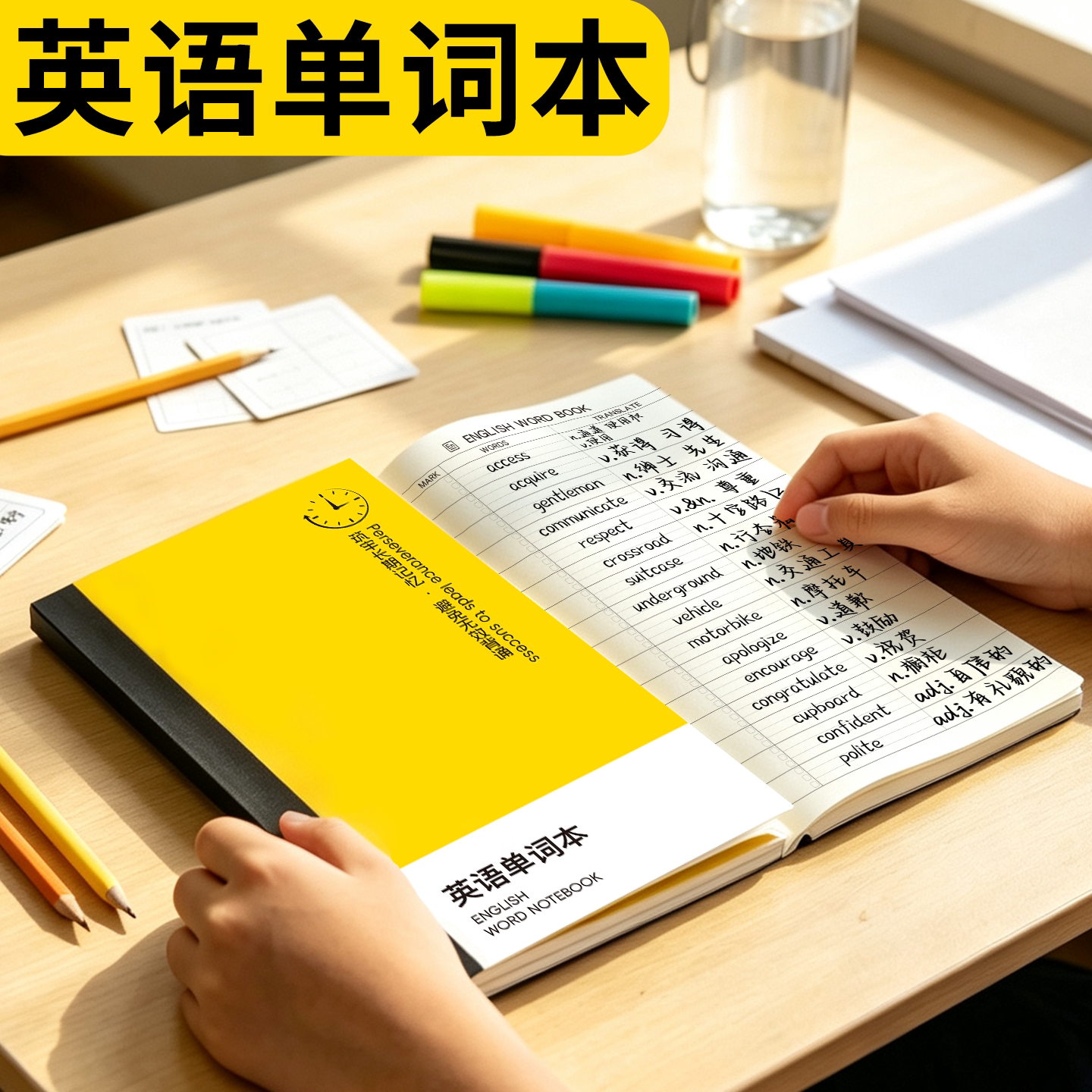 英语单词本便携每日一练艾宾浩斯迷你版加厚口袋随身英文记忆本