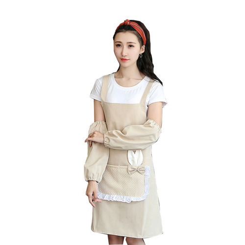 围裙定制logo家用厨房时尚防水防油美甲店工作服女罩衣可爱围裙女