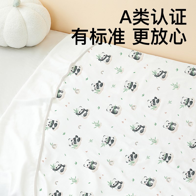幼儿园宝宝午睡毛毯四层纱布竹棉盖毯夏季婴儿空调被儿童盖被毯子