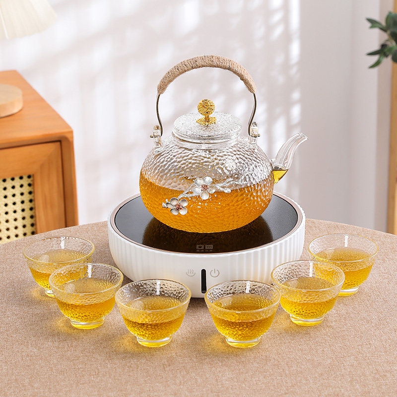 电陶炉迷你烧水壶小型煮茶壶一人保温炉煮茶器玻璃茶具泡茶壶套装