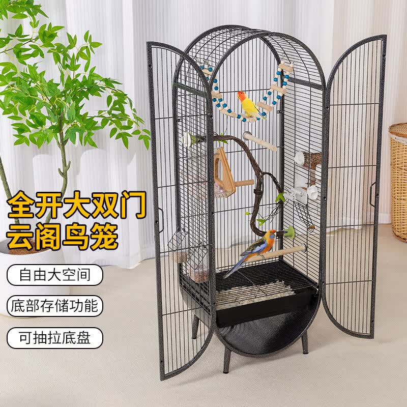 鸟笼子豪华别墅鹦鹉虎皮牡丹玄凤专用双开门大号家用新款繁殖笼子