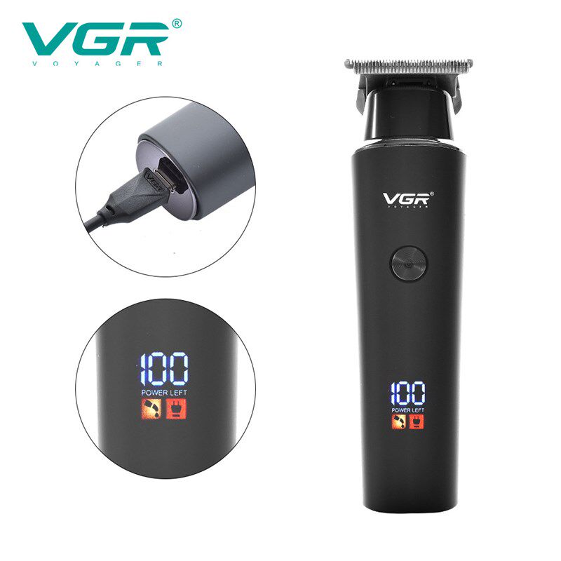 VGR专业O刀头电推剪 理发师专用渐变油头推剪 933型号沃吉充电式