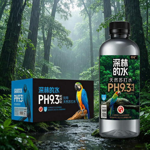 深林的水优质好水源天然弱碱轻苏打PH9.3±0.5健康好水400ml/瓶