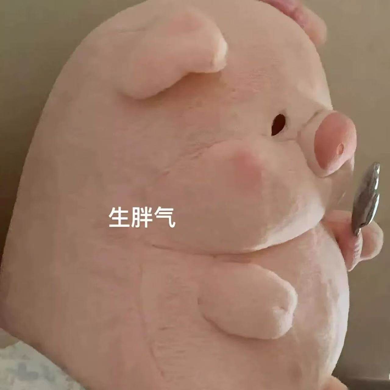 可爱lulu猪毛绒玩具大号抱抱床上