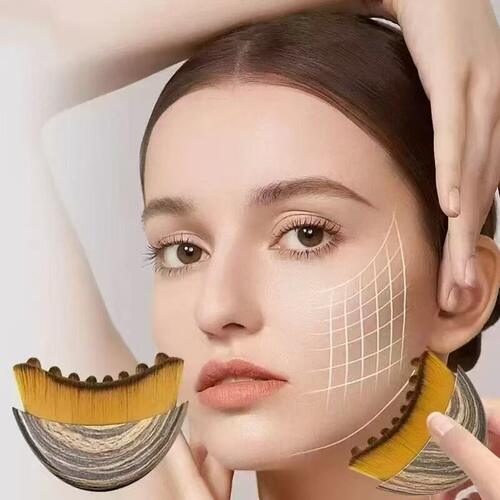 跨境淋巴轮廓面部刷按摩眼颈护理刷Lymphatic Contour Face Brush