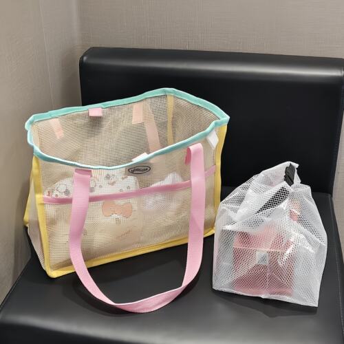 游泳包泳衣包运动手提健身便携洗漱包女大容量海边沙滩网格收纳包