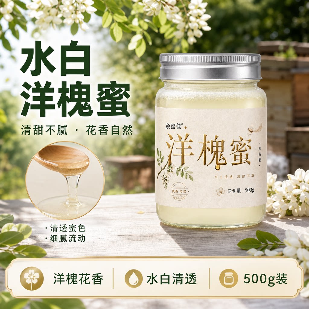 亲蜜佳新鲜特级品原洋槐蜂蜜土蜂蜜纯正天然野农家蜂蜜
