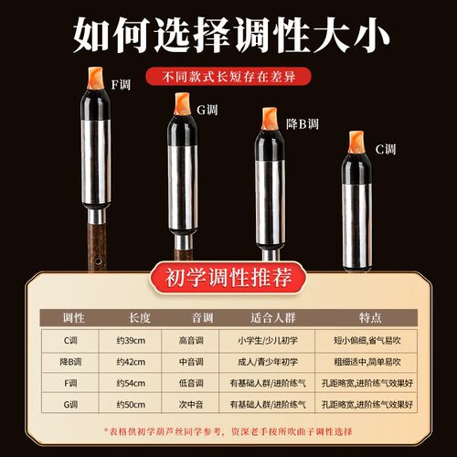 云南紫竹巴乌竖吹C调B调G调F调小学生成人演奏初学乐器巴乌