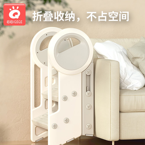 儿童登高梯子宝宝洗手梯脚踏凳小楼梯台阶洗漱台踩凳可折叠扶手梯