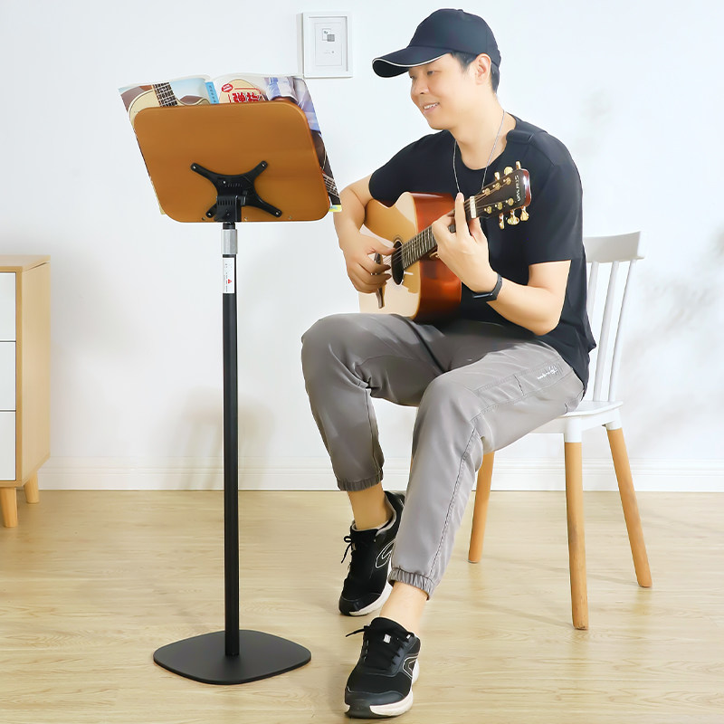 实木乐谱架家用专业音乐琴谱架立式曲谱架空灵鼓谱架多功能谱架子
