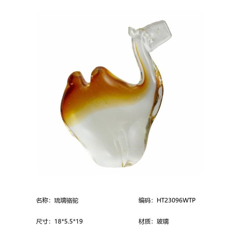 老钱风养生馆售楼处高端办公室柜子玻璃动物系列装饰摆件装饰品