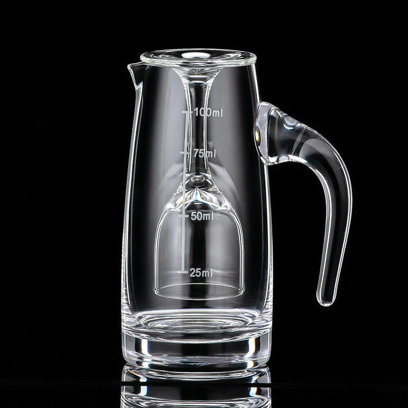 水晶玻璃白酒杯分酒器套装家用中式小号一口杯酒壶酒盅创意酒具