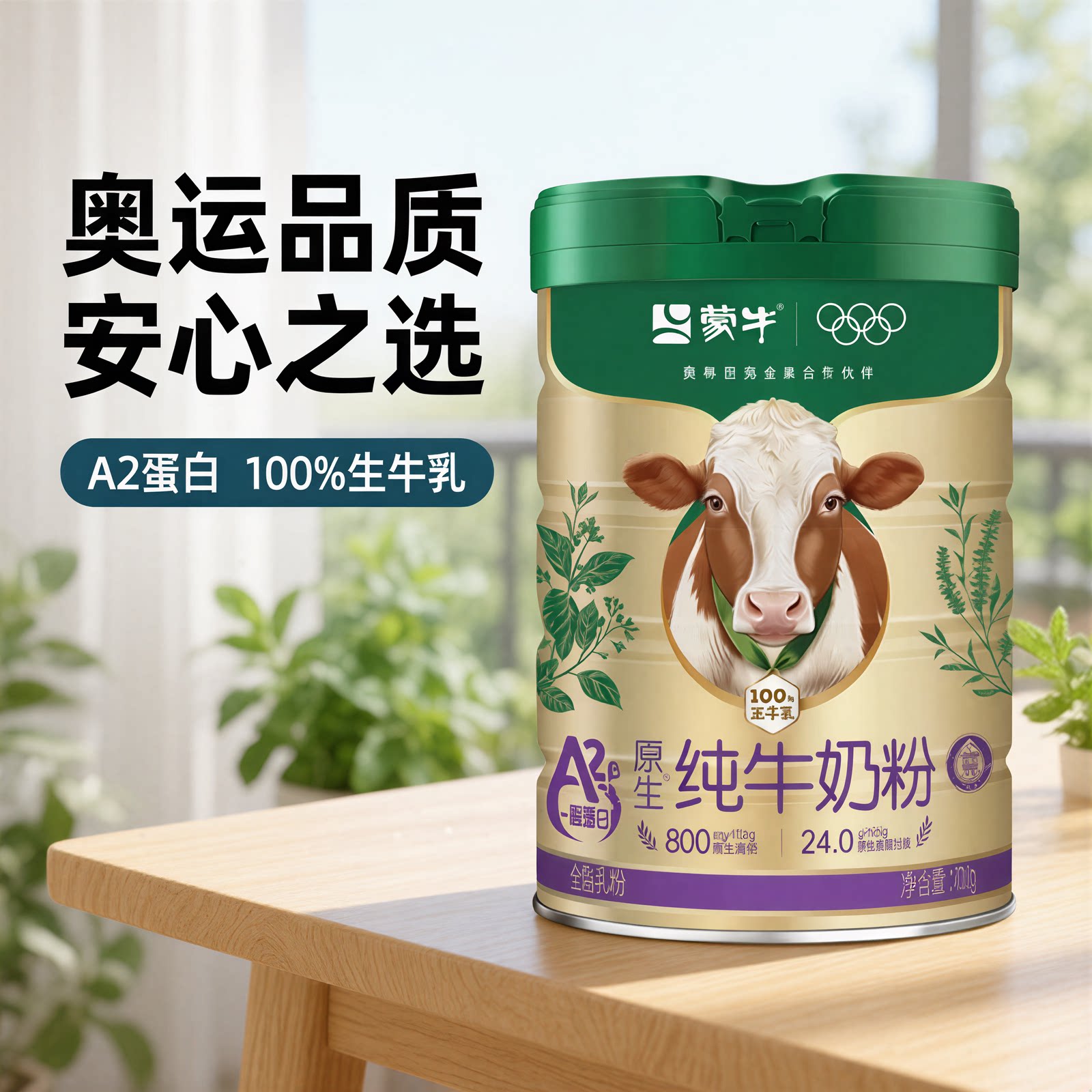 蒙牛A2β酪蛋白纯牛奶粉生牛乳高钙高蛋白黄金奶源成人全家营养品