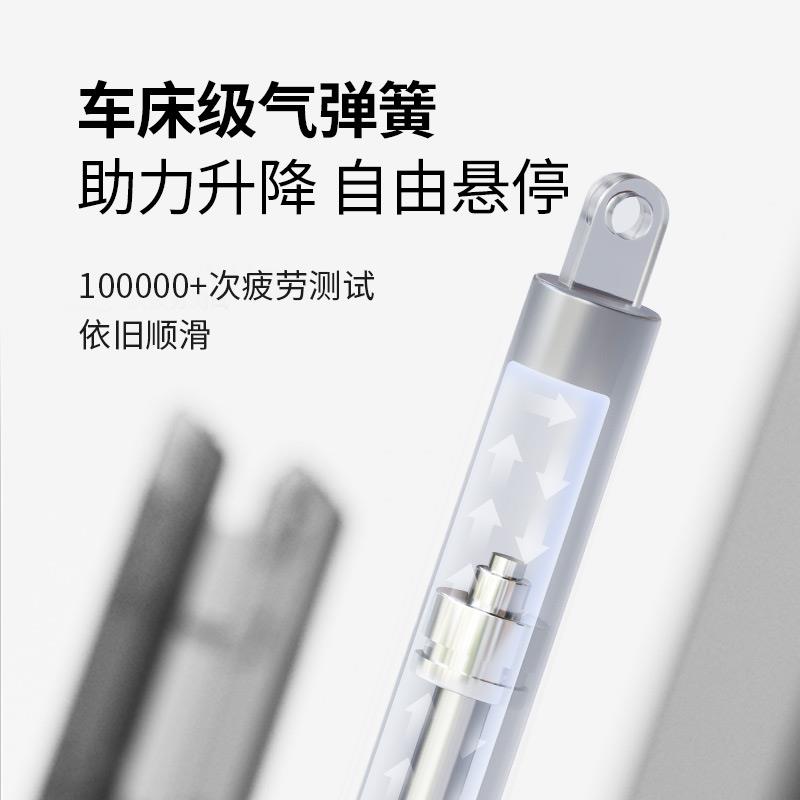站立式工作台站着办公台式电脑可升降桌上增高架办公室桌面置物架