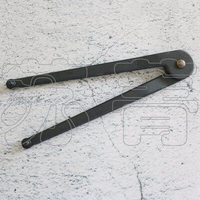 德国原装进口AMF可调端孔活钩卡销扳手 直头带固定销头1.5mm-12mm