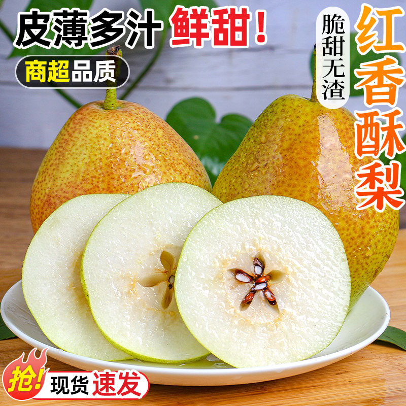 山西红香酥梨皮薄多汁脆甜无渣