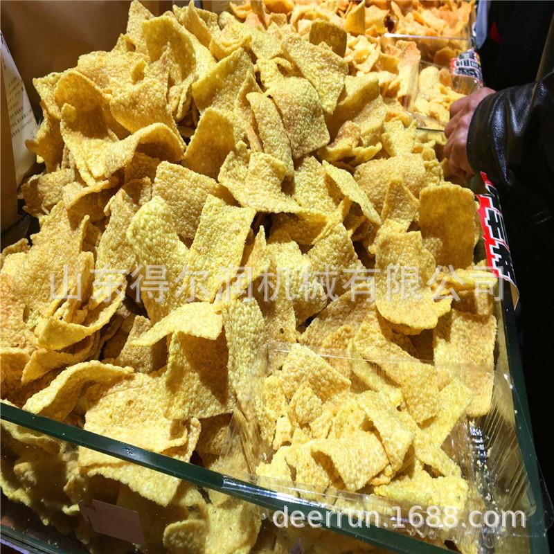 休闲食品油炸加工设备膨化食品苦荞片锅巴油炸流水线全国联保图片