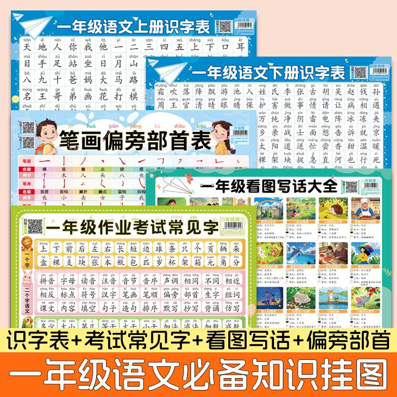一年级识字表看图写话挂图