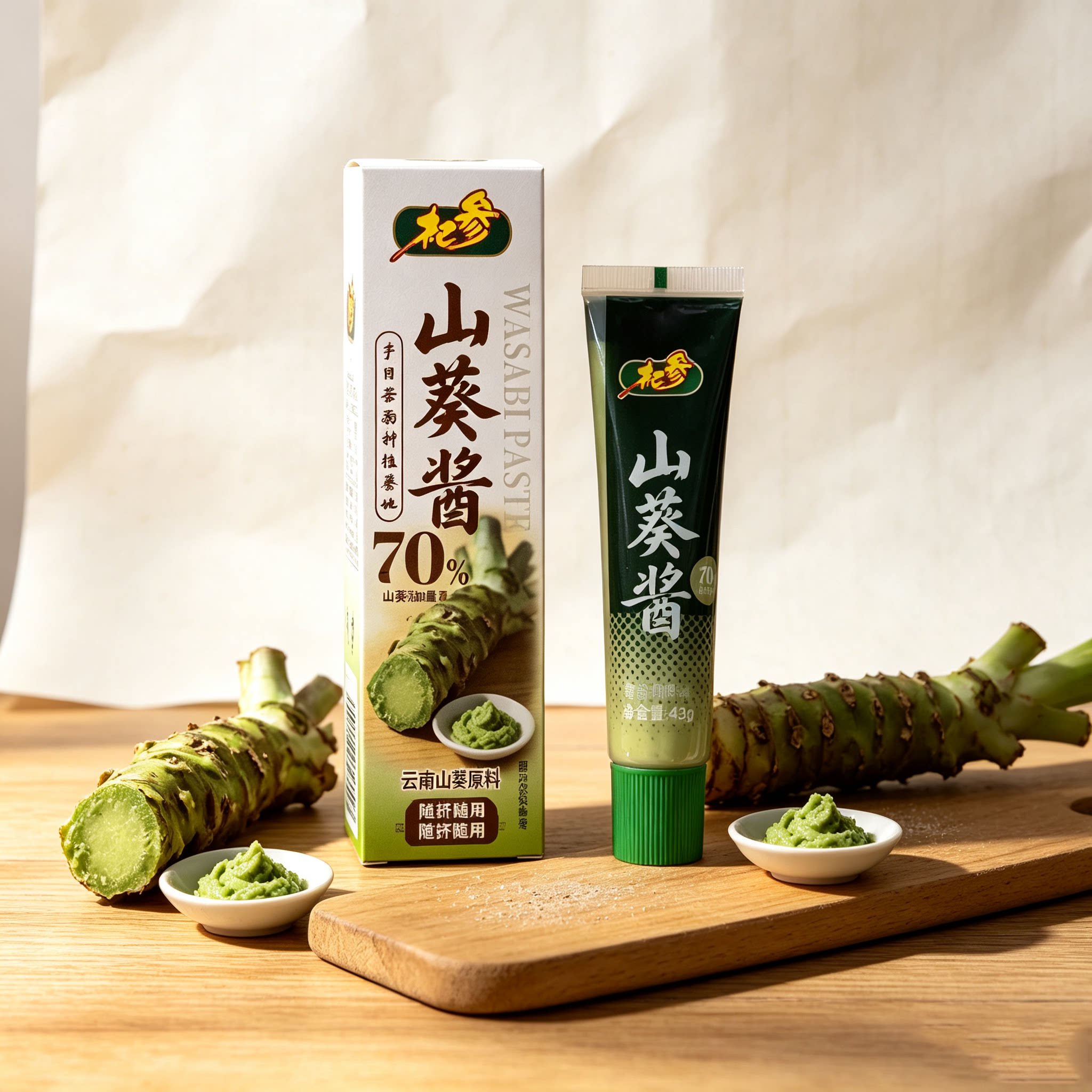 杞参山葵酱日式寿司刺身辣根