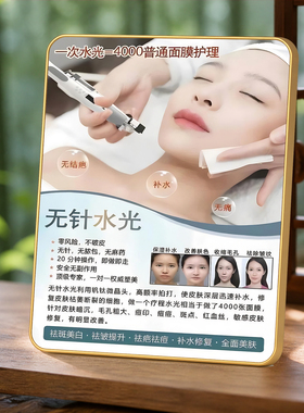 无针水光皮肤管理科普摆件