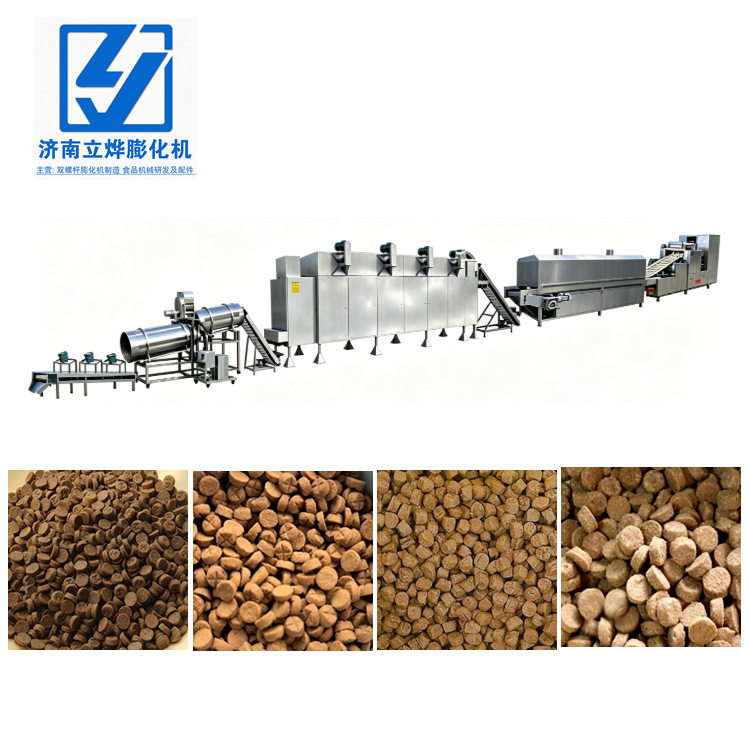 商用宠物烘焙粮生产设备低温慢烘猫粮狗粮机全套烘焙粮加工流水