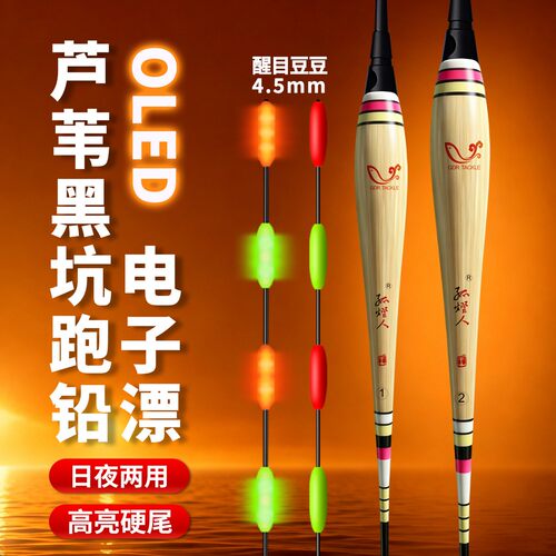 孤灯人芦苇LED夜光漂日夜两用