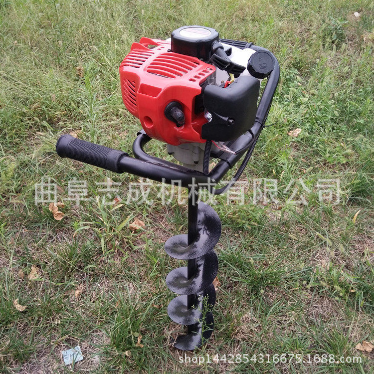新型果树施肥打洞机便携式汽油地钻打坑机多功能小型种树挖坑机