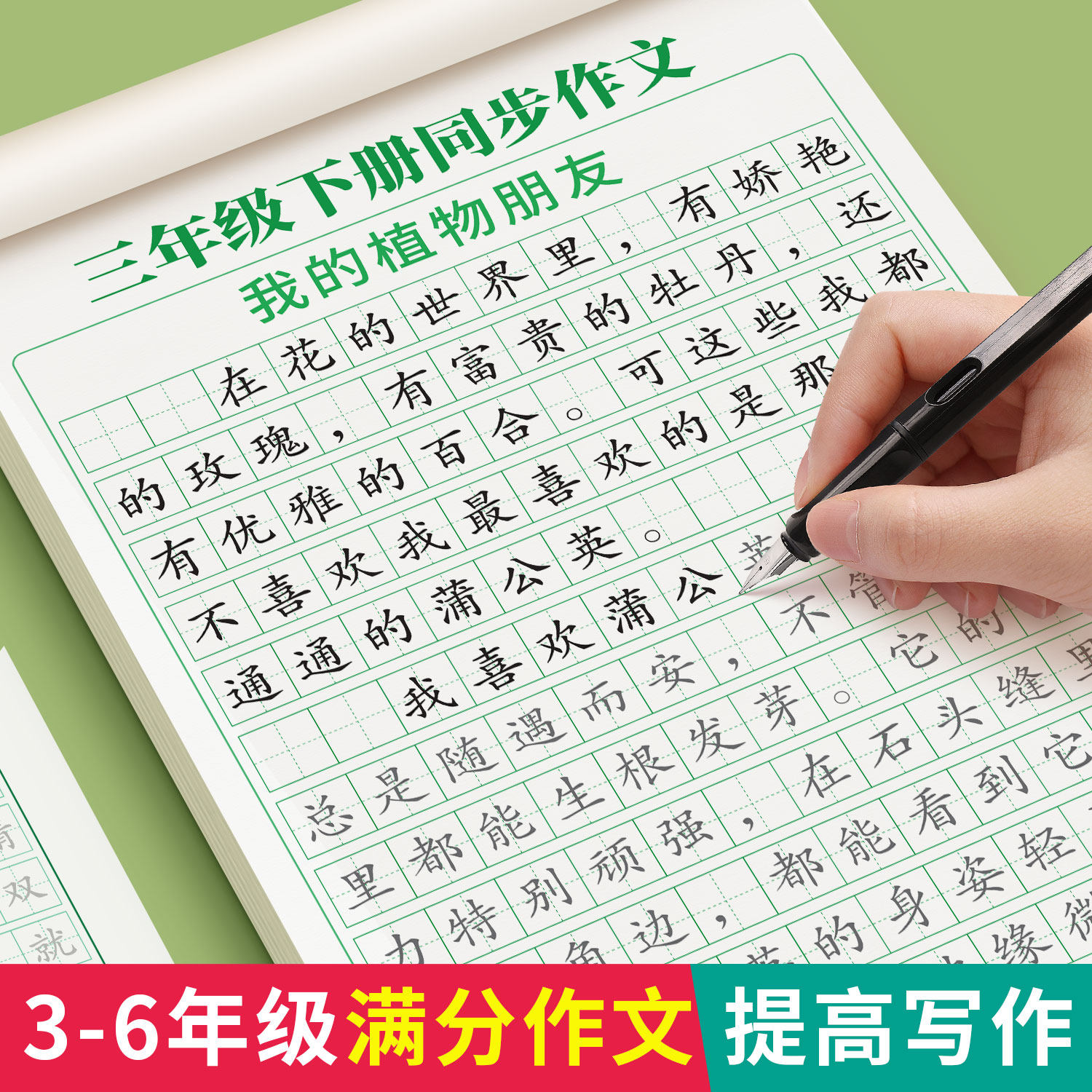 小学3-6年级同步满分作文练字帖