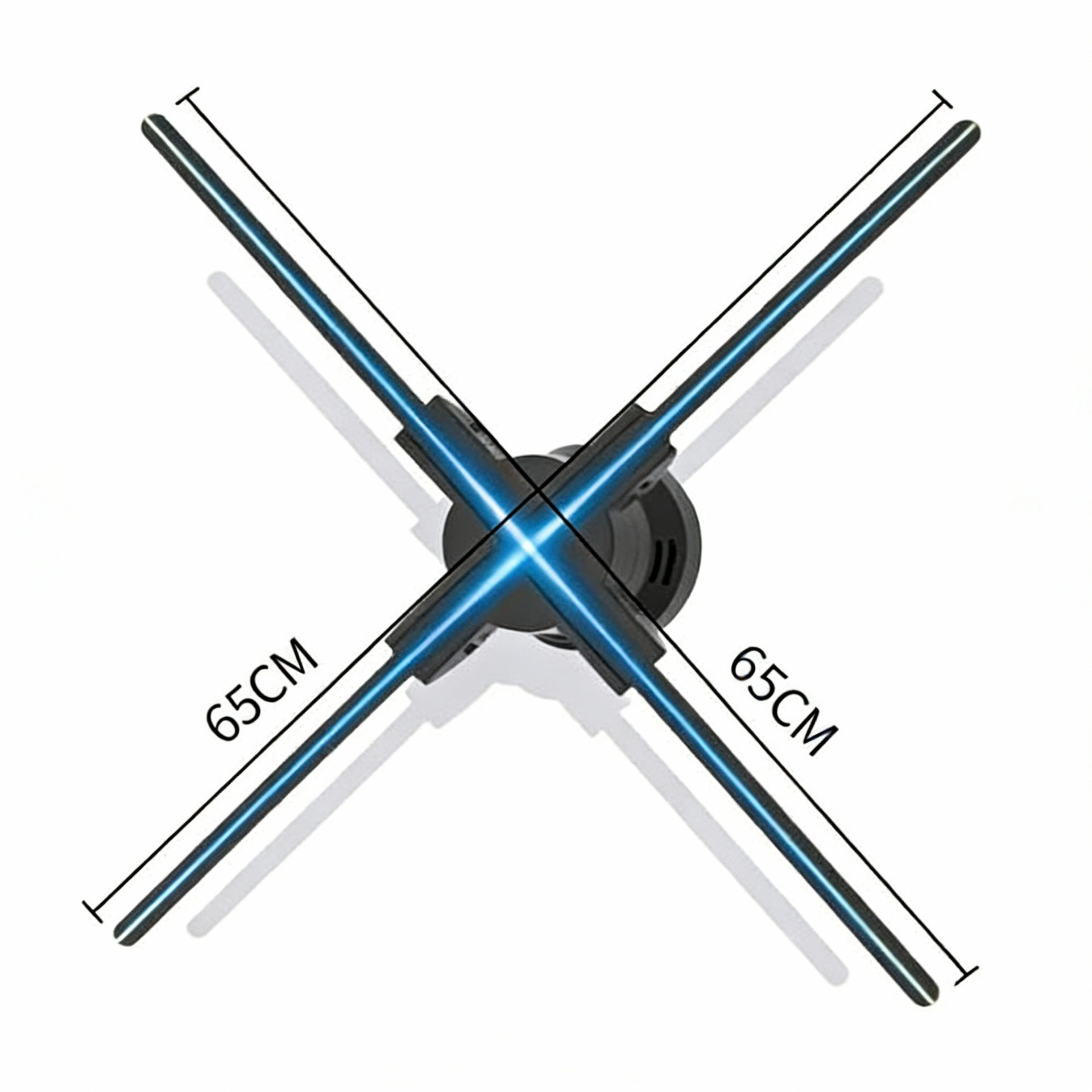 3D空中成像全息风扇广告机裸眼高清旋转投影支持定制各类广告动画