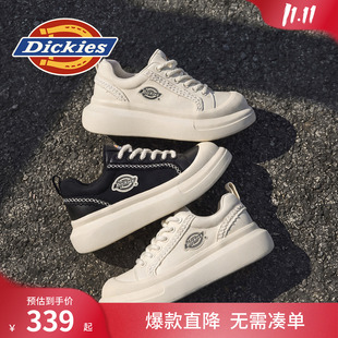 Dickies帆布鞋男款夏季新款爆款透气百搭休闲鞋增高厚底鞋子板鞋