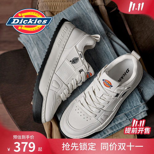 Dickies男士厚底休闲鞋男2026秋季新款透气复古风板鞋增高男鞋子