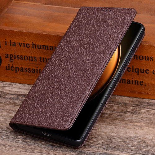 vivoX200真皮翻盖手机壳商务