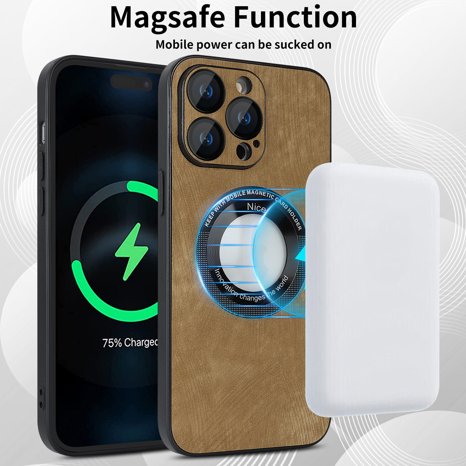 苹果iPhone14PU皮商务手机壳